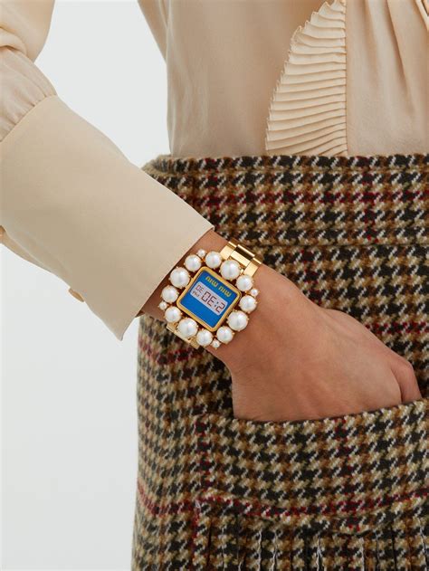 miu miu pearl watch|where to buy miu michu.